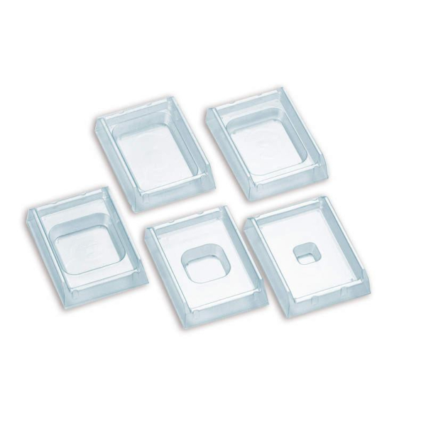 MOLDES PARA CASSETTES PVC 15X15X5 Caja 500 Undes.