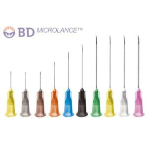 AGUJA LUER MICROLANCE 21G 1 (25X0,8 MM.) Caja 100 Undes.